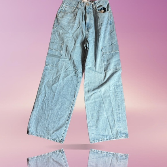 Frame Size 28 Le Pixie High Rise Baggy Pkt Genoa Jean In Genoa NWT - Picture 3 of 8